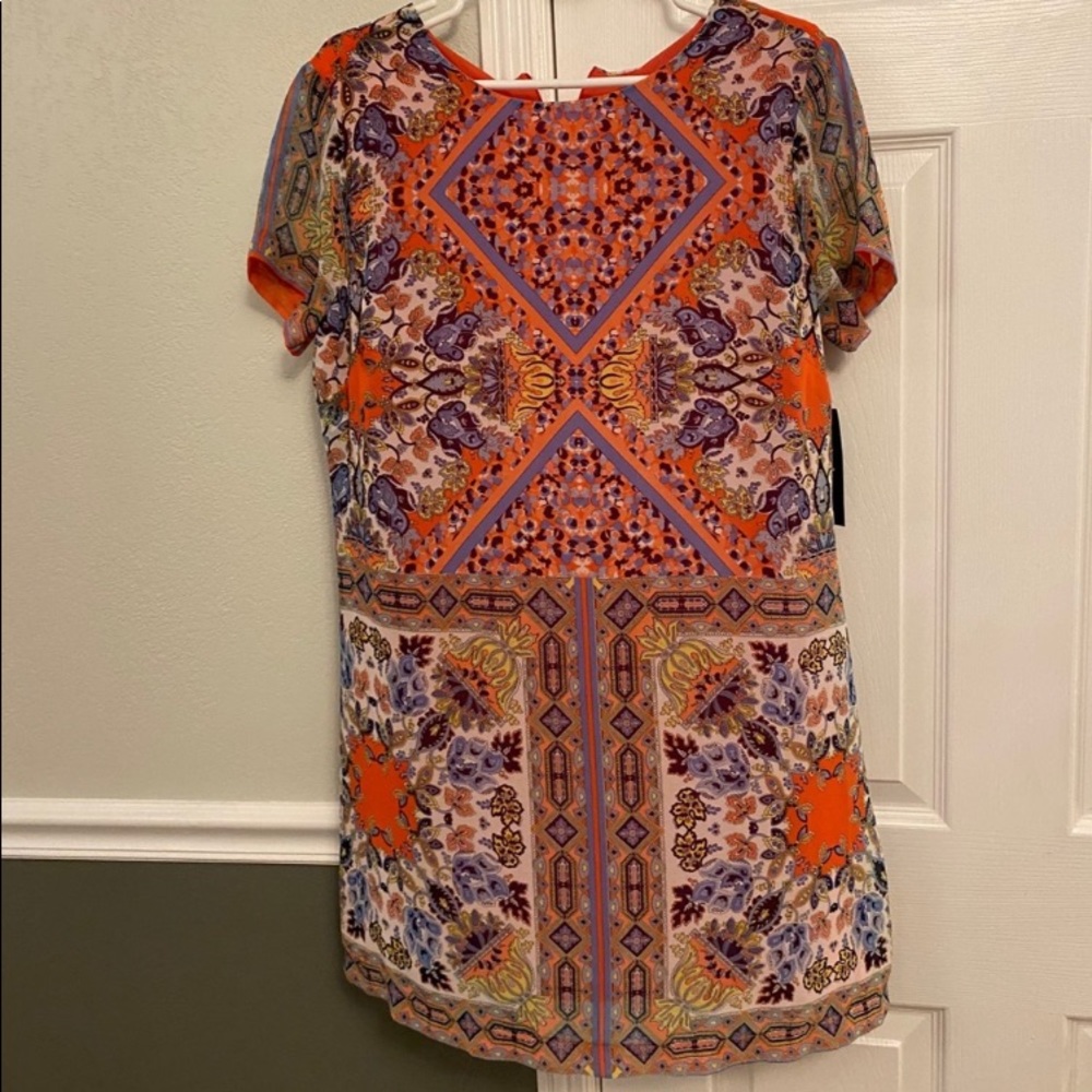 Lulu’s Coral Printed Shift Dress